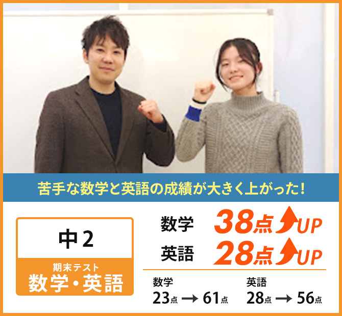 新個別指導塾MyWay生徒成績アップ事例