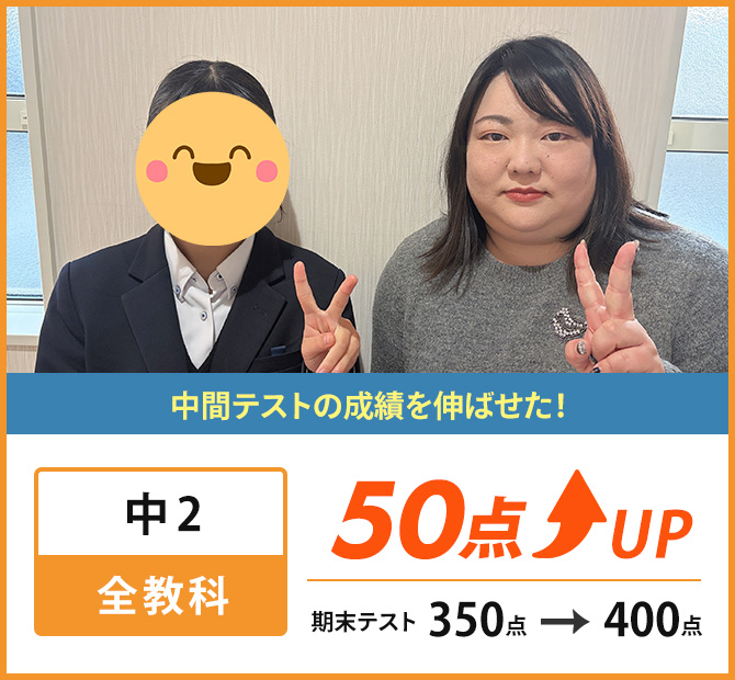 新個別指導塾MyWay生徒成績アップ事例