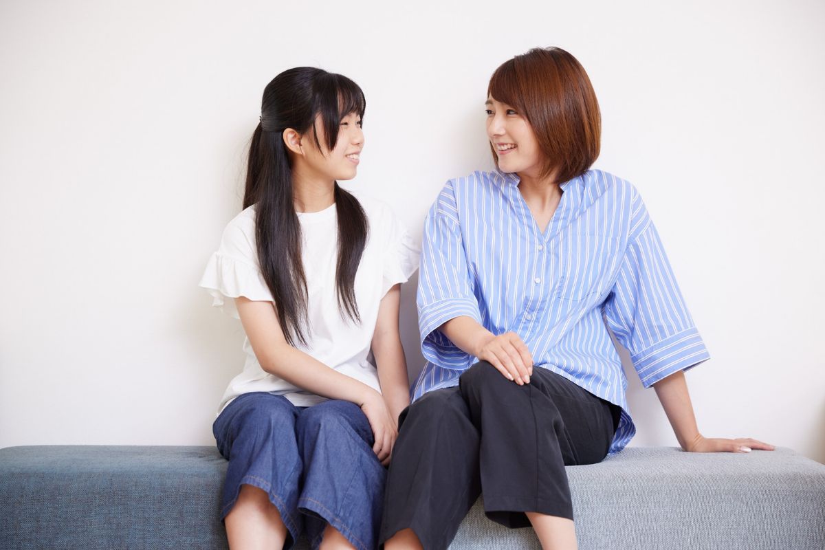 子どもとの対話を通して目標を考えるイメージ
