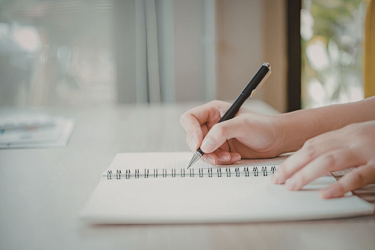 英語の文章を書く学習